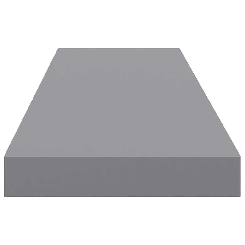 Scaffali a Parete 2 pz Grigi 90x23,5x3,8 cm in MDF
