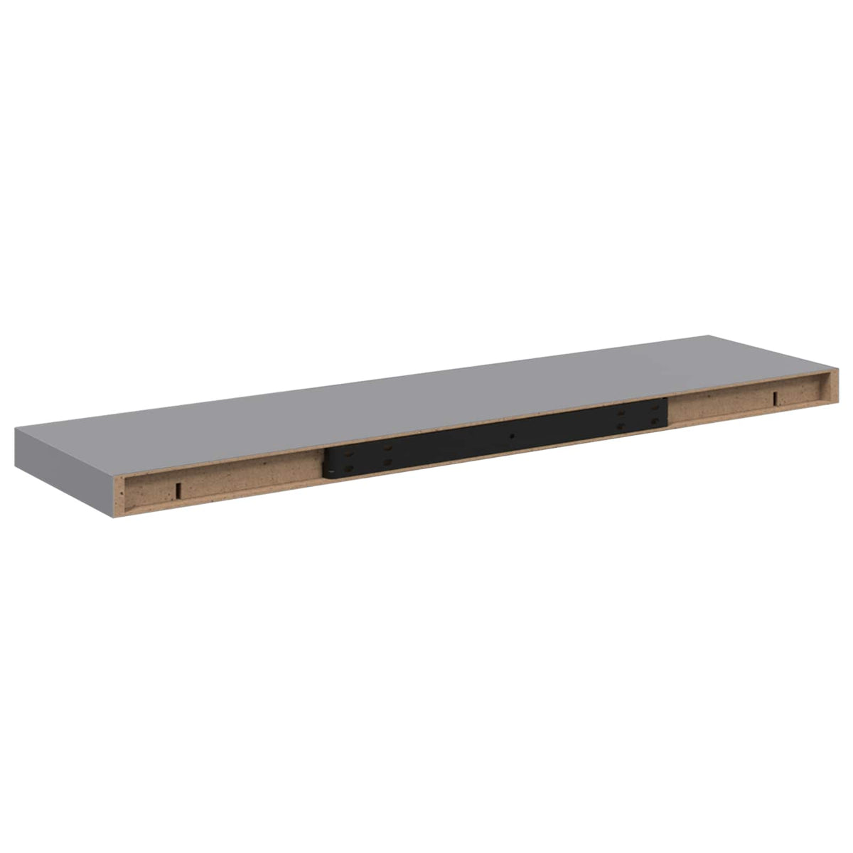 Scaffali a Parete 2 pz Grigi 90x23,5x3,8 cm in MDF