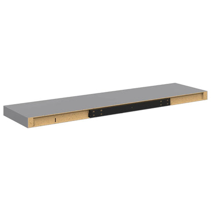 Scaffali a Parete 4 pz Grigi 90x23,5x3,8 cm in MDF | homemem39