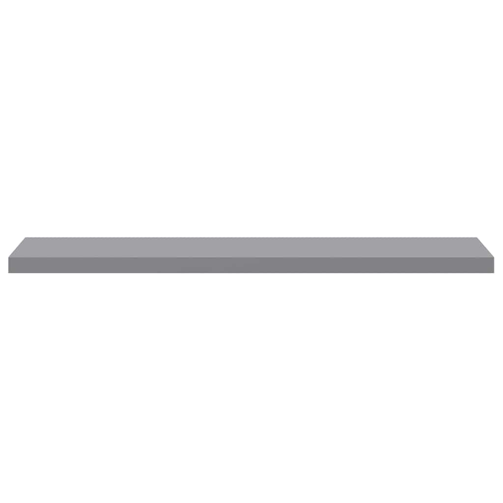 Scaffale a Parete Grigio 120x23,5x3,8 cm in MDF
