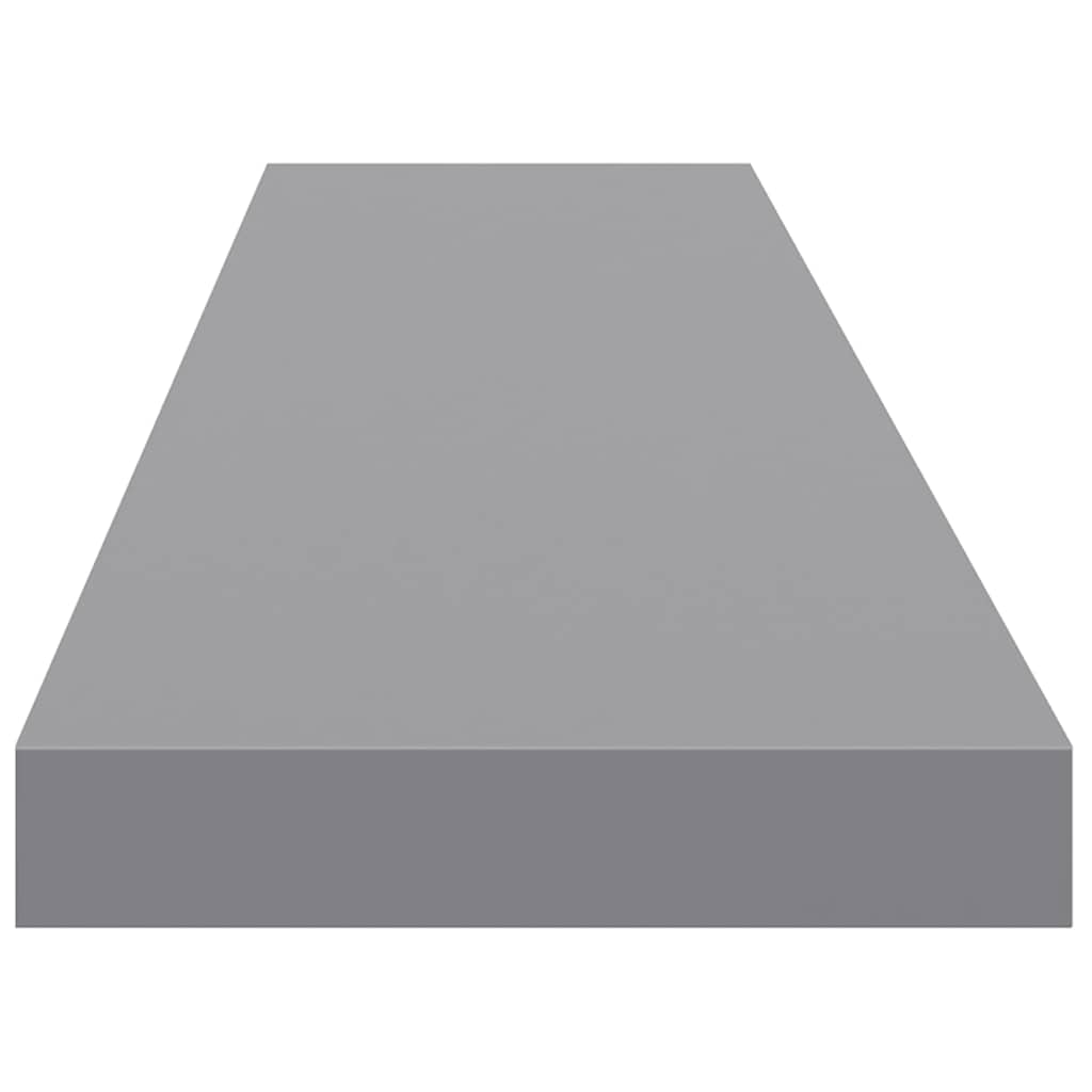 Scaffale a Parete Grigio 120x23,5x3,8 cm in MDF | homemem39