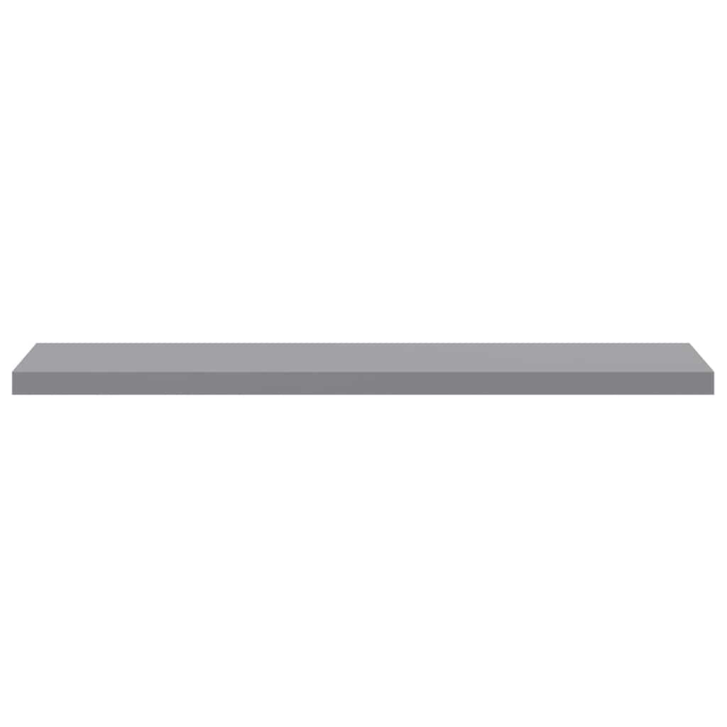 Scaffali a Parete 2 pz Grigi 120x23,5x3,8 cm in MDF | homemem39
