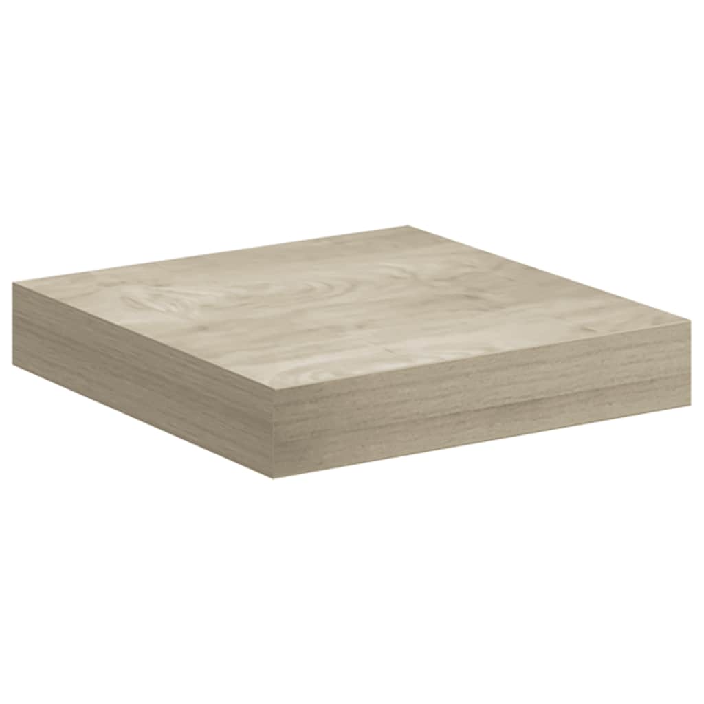 Scaffali a Parete 2 pz Rovere 23x23,5x3,8 cm in MDF | homemem39
