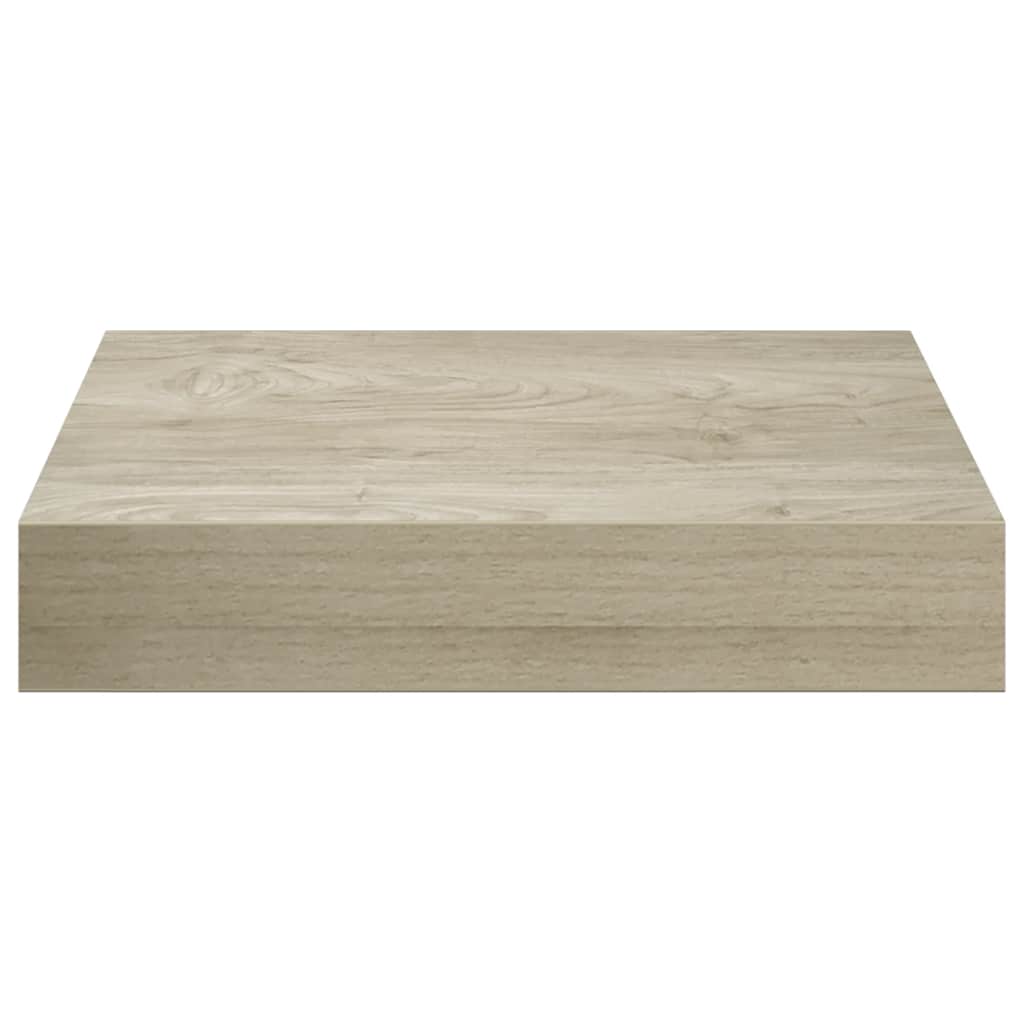 Scaffali a Parete 2 pz Rovere 23x23,5x3,8 cm in MDF | homemem39