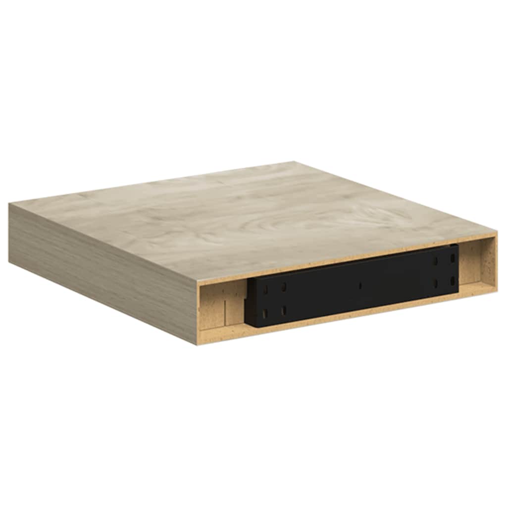 Scaffali a Parete 4 pz Rovere 23x23,5x3,8 cm in MDF | homemem39