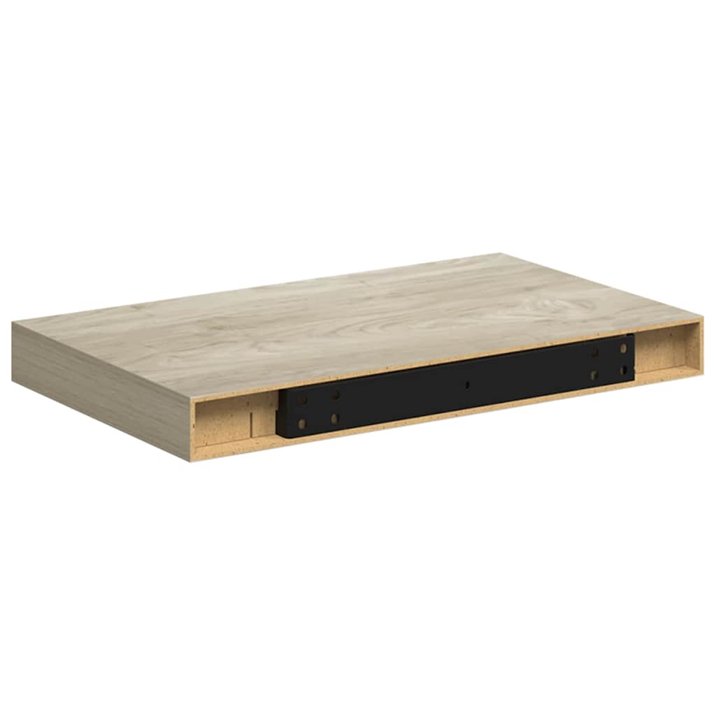 Scaffale a Parete Rovere 40x23,5x3,8 cm in MDF | homemem39
