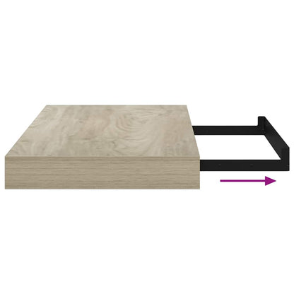 Scaffale a Parete Rovere 40x23,5x3,8 cm in MDF | homemem39