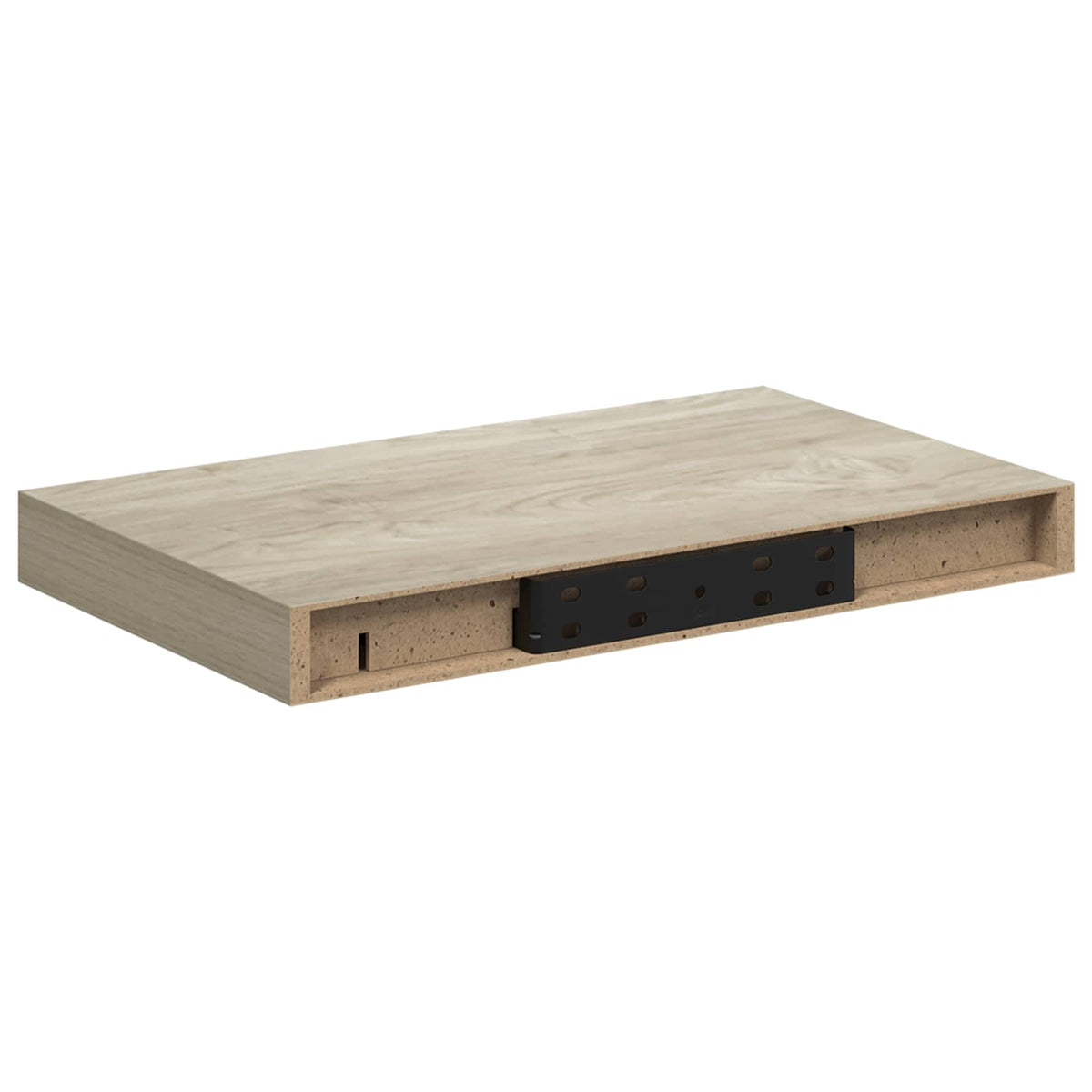 Scaffali a Parete 2 pz Rovere 40x23,5x3,8 cm in MDF