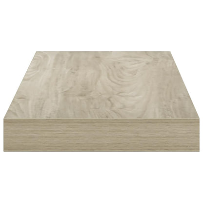 Scaffali a Parete 2 pz Rovere 50x23,5x3,8 cm in MDF | homemem39