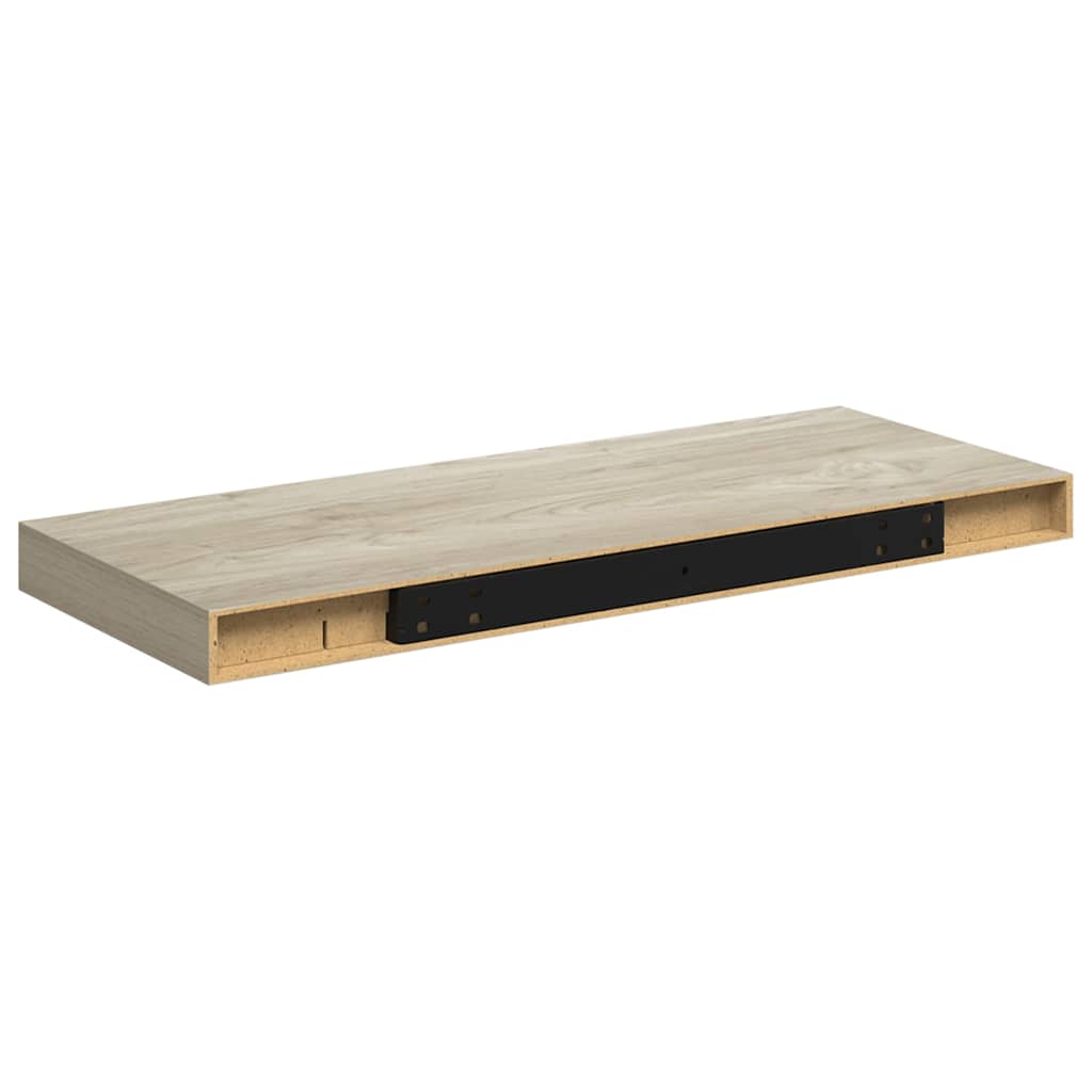 Scaffale a Parete Rovere 60x23,5x3,8 cm in MDF | homemem39