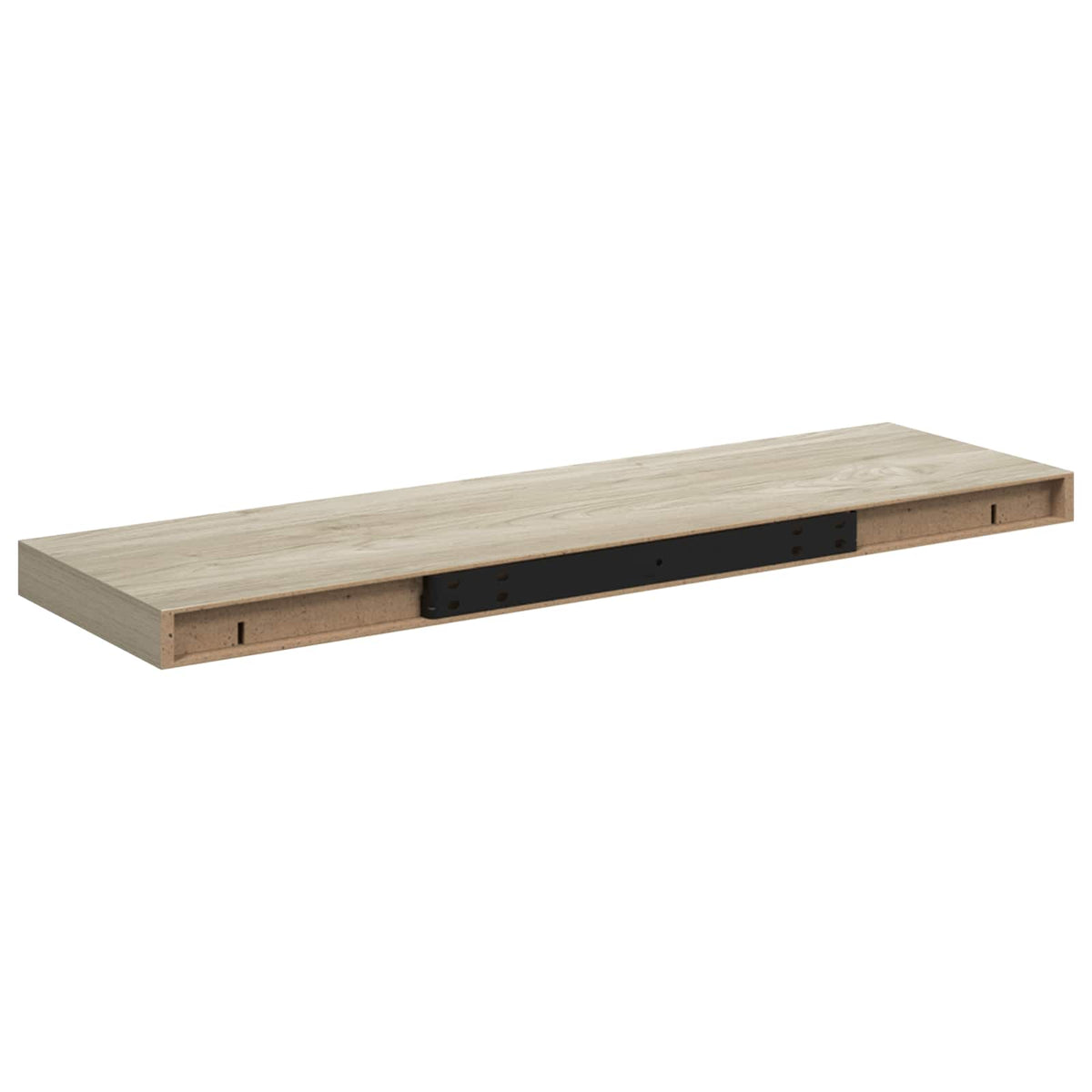 Scaffale a Parete Rovere 80x23,5x3,8 cm in MDF