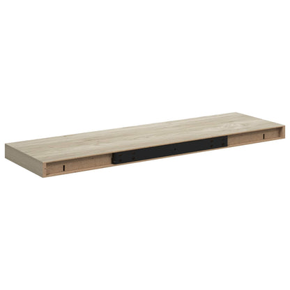 Scaffale a Parete Rovere 80x23,5x3,8 cm in MDF
