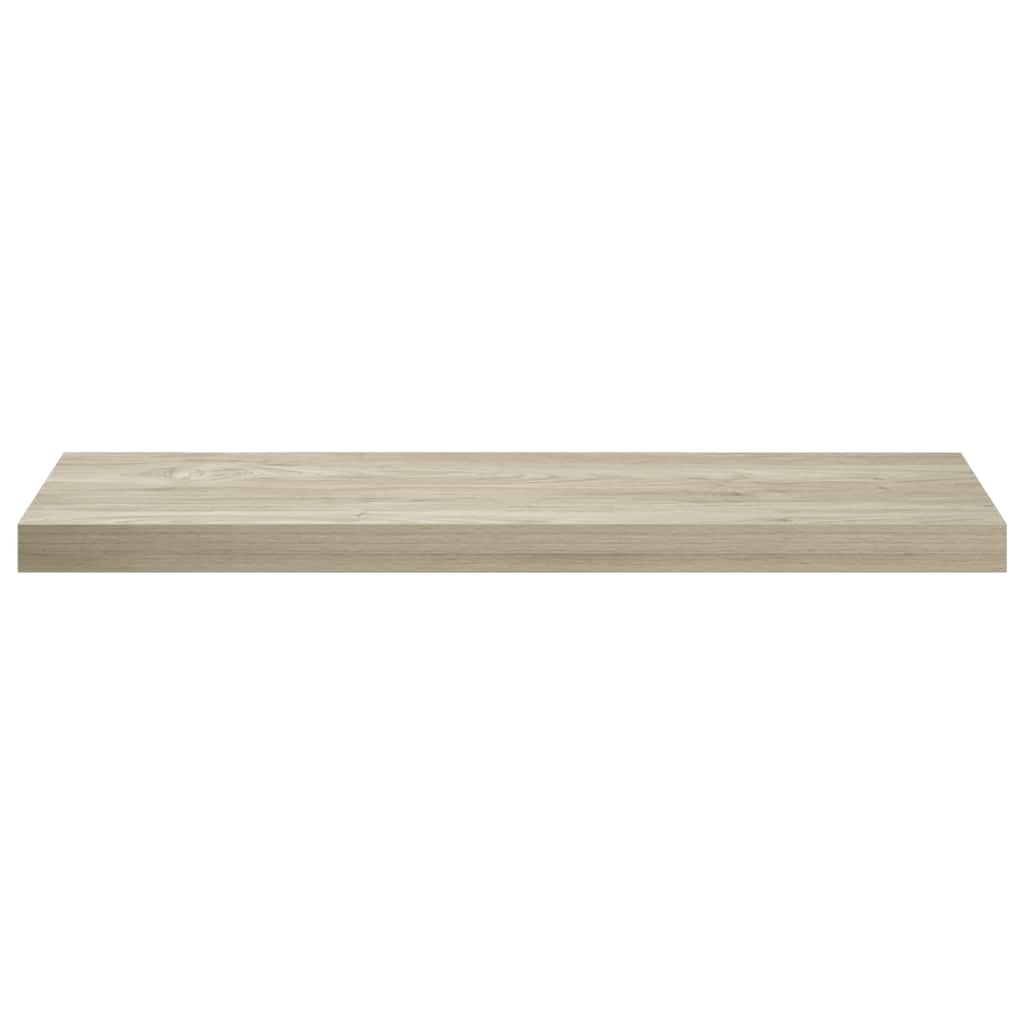 Scaffali a Parete 2 pz Rovere 80x23,5x3,8 cm in MDF | homemem39