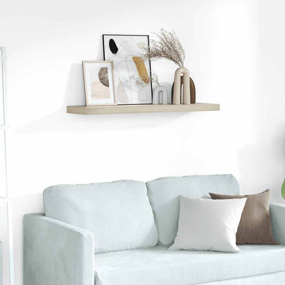 Scaffale a Parete Rovere 90x23,5x3,8 cm in MDF
