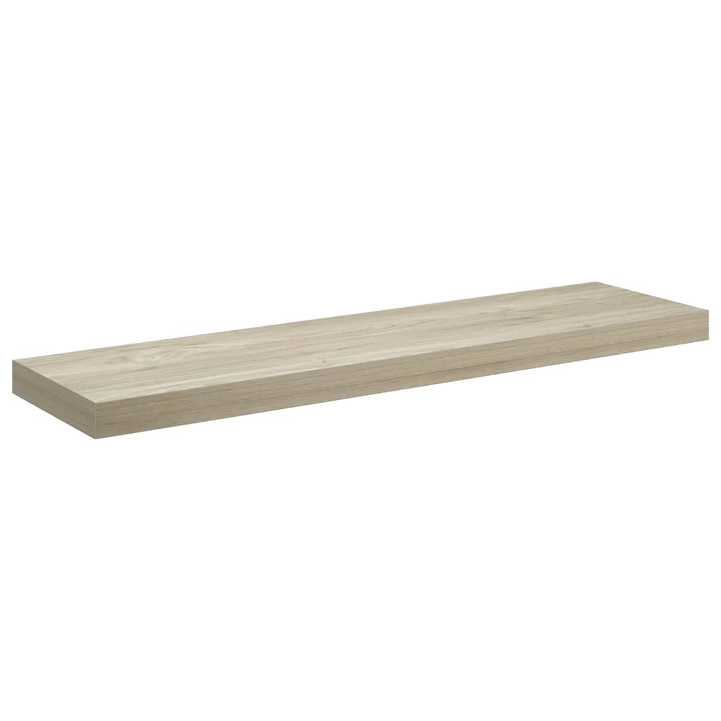 Scaffali a Parete 2 pz Rovere 90x23,5x3,8 cm in MDF | homemem39