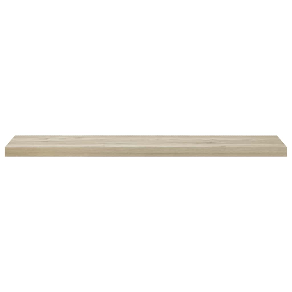 Scaffali a Parete 2 pz Rovere 120x23,5x3,8 cm in MDF | homemem39