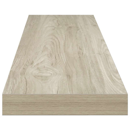 Scaffali a Parete 2 pz Rovere 120x23,5x3,8 cm in MDF | homemem39