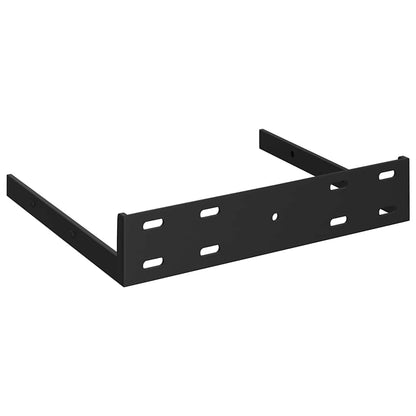 Scaffali Angolari a Parete 4 pz Grigio Lucido 25x25x3,8 cm MDF | homemem39