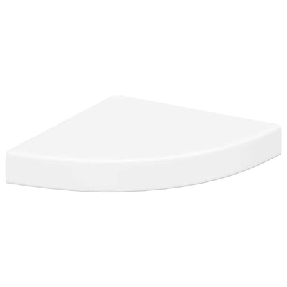 Scaffali Angolari a Parete 2 pz Bianchi 25x25x3,8 cm in MDF | homemem39