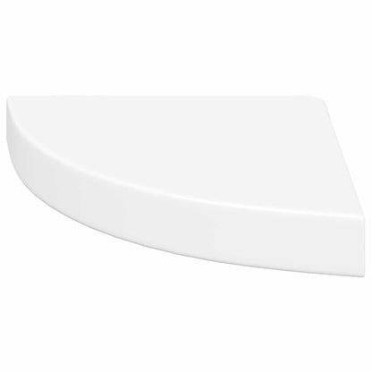 Scaffali Angolari a Parete 2 pz Bianchi 25x25x3,8 cm in MDF | homemem39