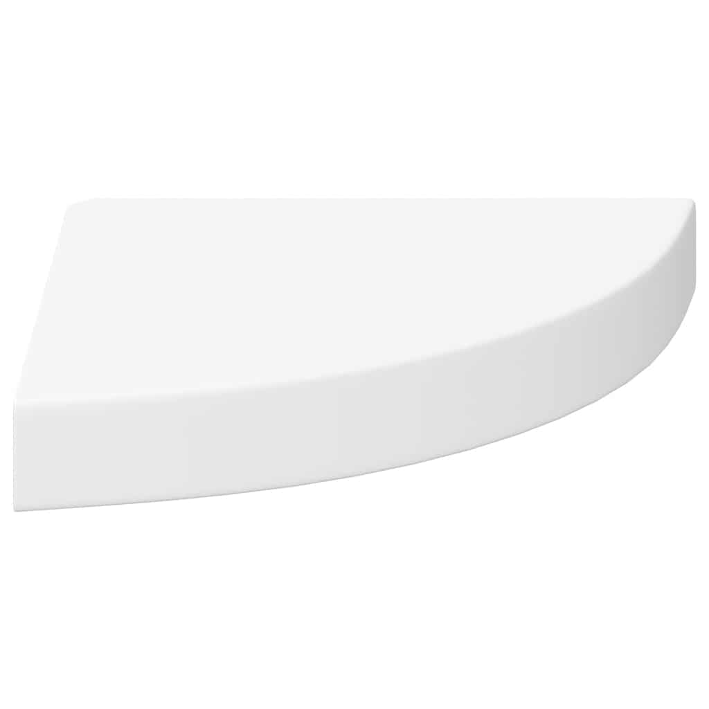 Scaffali Angolari a Parete 4 pz Bianchi 25x25x3,8 cm in MDF | homemem39