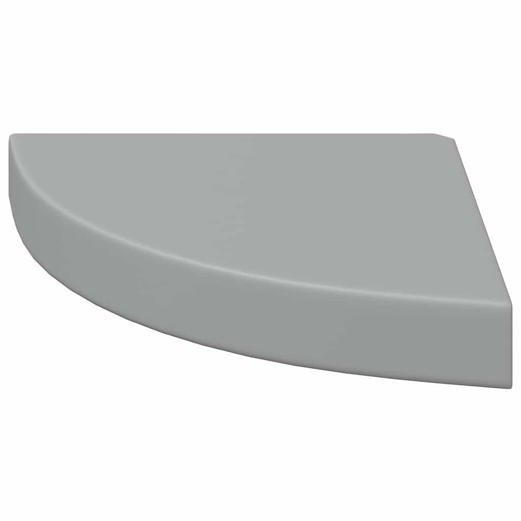Scaffali Angolari a Parete 4 pz Grigi 25x25x3,8 cm in MDF | homemem39