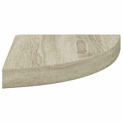 Scaffale Angolare a Parete Rovere 25x25x3,8 cm in MDF | homemem39