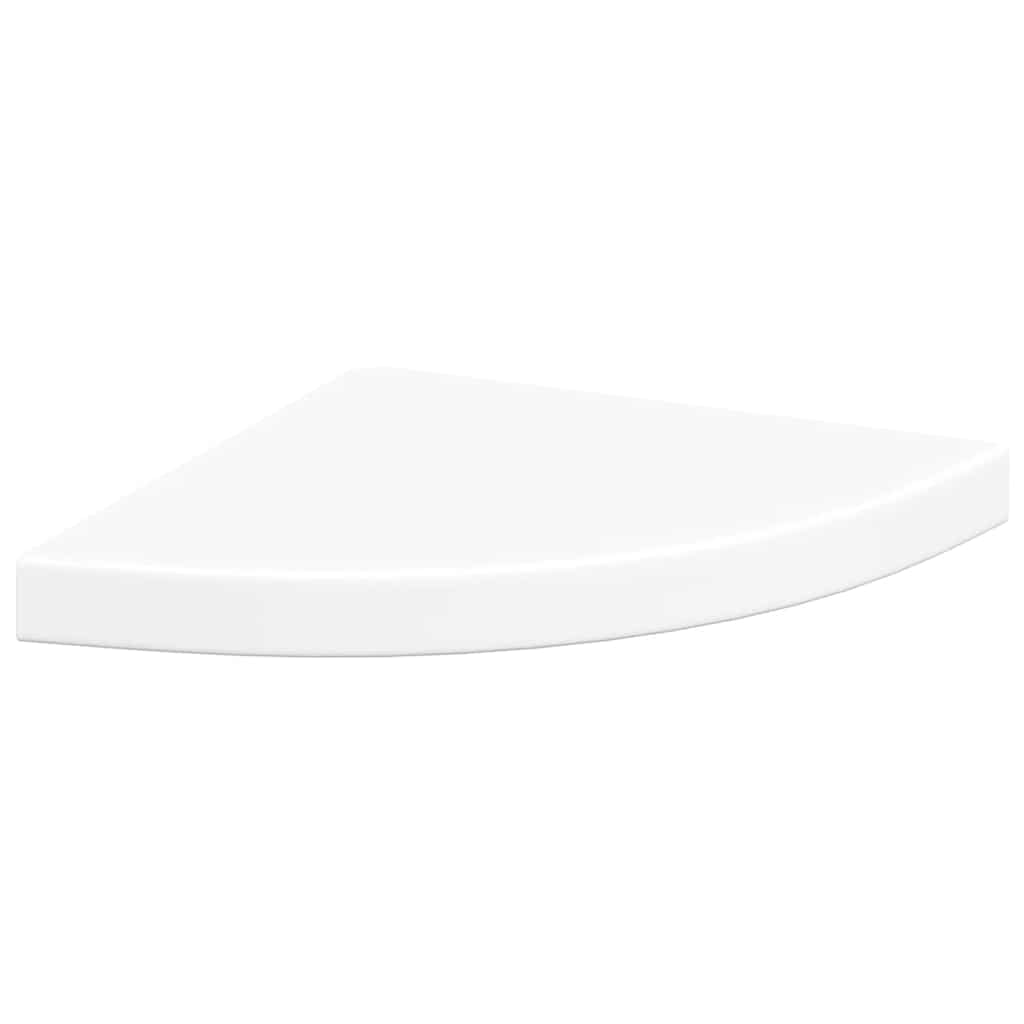 Scaffali Angolari a Parete 4 pz Bianchi 35x35x3,8 cm in MDF | homemem39