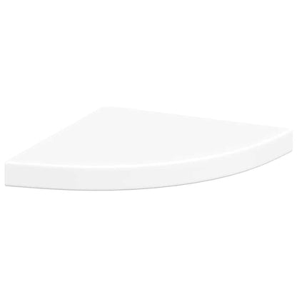 Scaffali Angolari a Parete 4 pz Bianchi 35x35x3,8 cm in MDF | homemem39