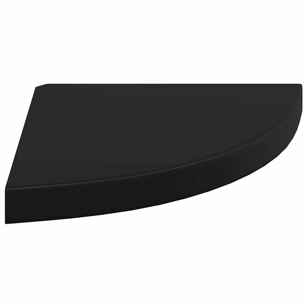 Scaffale Angolare a Parete Nero 35x35x3,8 cm in MDF | homemem39