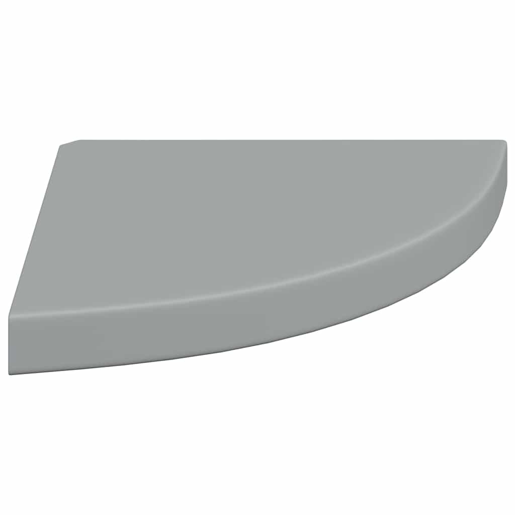 Scaffale Angolare a Parete Grigio 35x35x3,8 cm in MDF | homemem39
