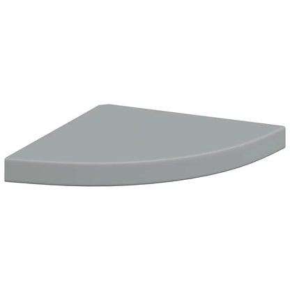 Scaffali Angolari a Parete 2 pz Grigi 35x35x3,8 cm in MDF | homemem39