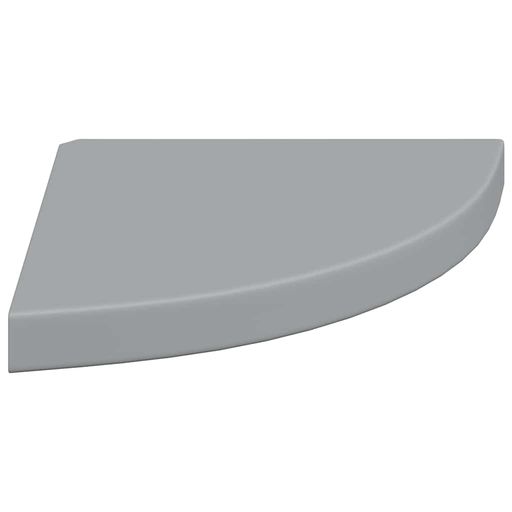 Scaffali Angolari a Parete 2 pz Grigi 35x35x3,8 cm in MDF | homemem39
