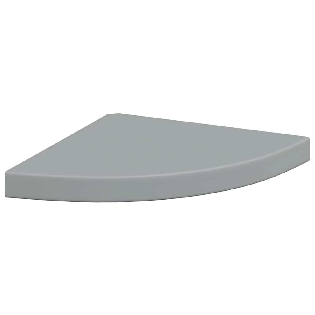 Scaffali Angolari a Parete 4 pz Grigi 35x35x3,8 cm in MDF | homemem39