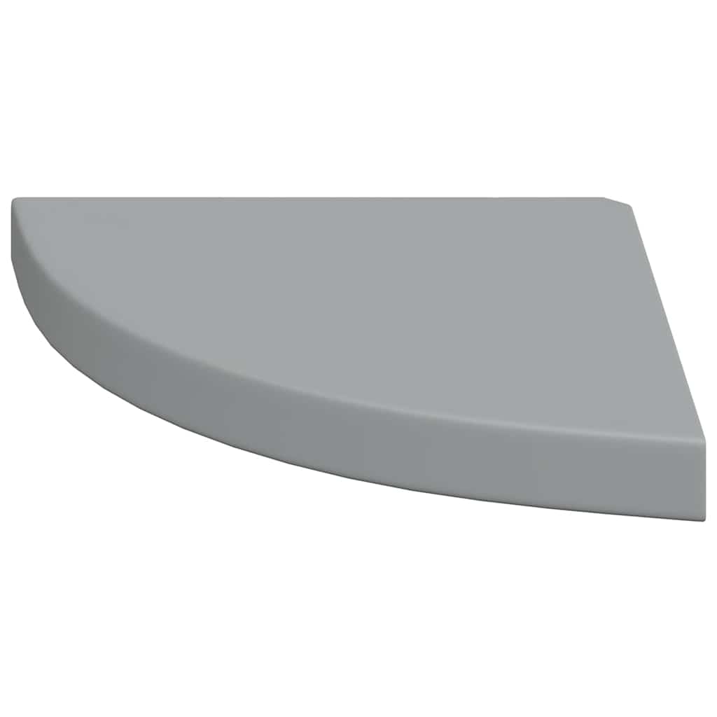 Scaffali Angolari a Parete 4 pz Grigi 35x35x3,8 cm in MDF | homemem39