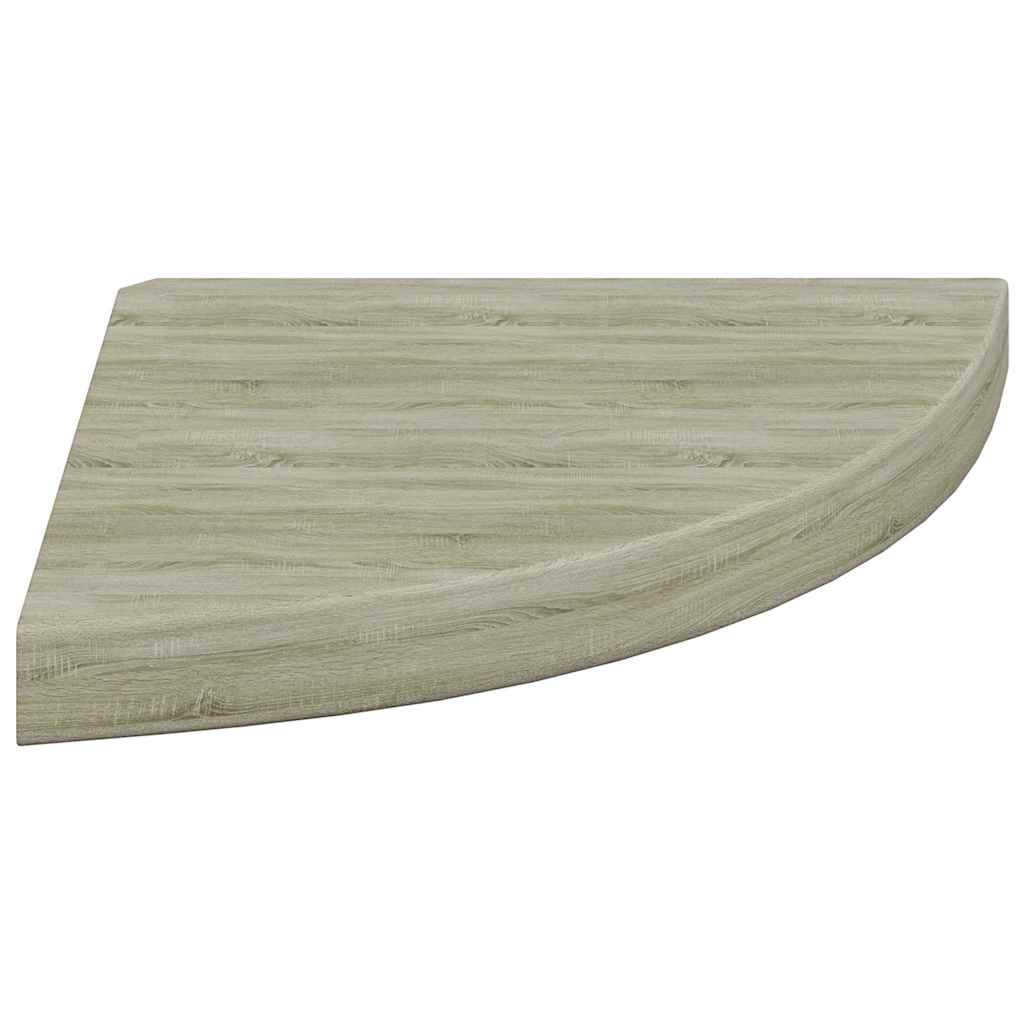 Scaffali Angolari a Parete 4 pz Rovere 35x35x3,8 cm in MDF | homemem39