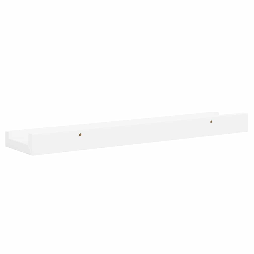 Mensole con Sporgenza 2 pz Bianche 40x9x3 cm MDF | homemem39