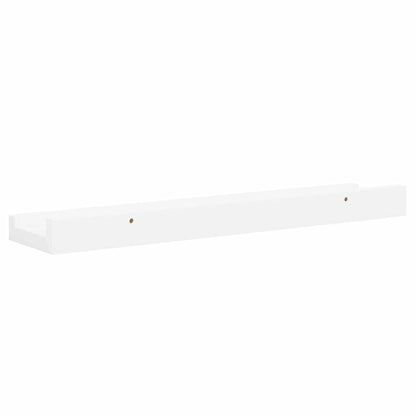 Mensole con Sporgenza 2 pz Bianche 40x9x3 cm MDF | homemem39