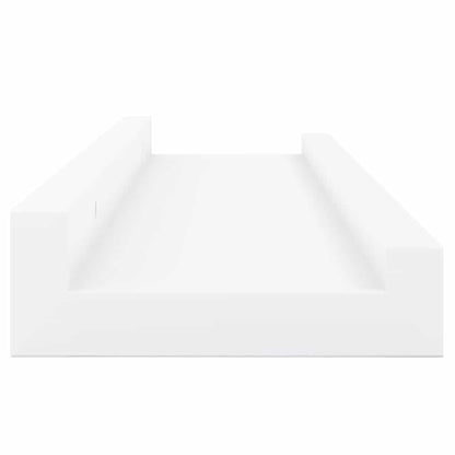 Mensole con Sporgenza 2 pz Bianche 40x9x3 cm MDF | homemem39