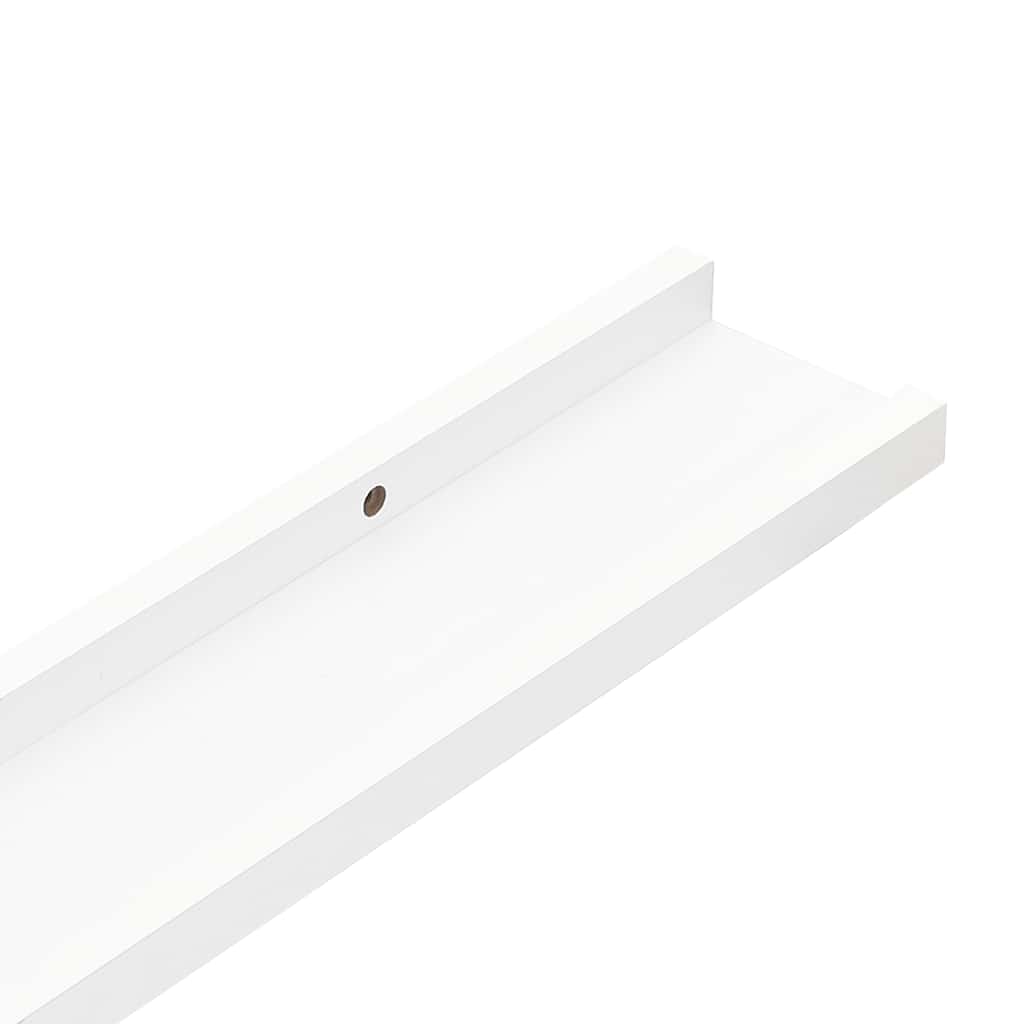 Mensole con Sporgenza 2 pz Bianche 40x9x3 cm MDF | homemem39