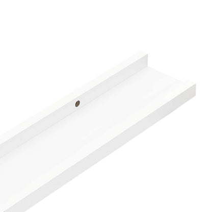 Mensole con Sporgenza 2 pz Bianche 40x9x3 cm MDF | homemem39