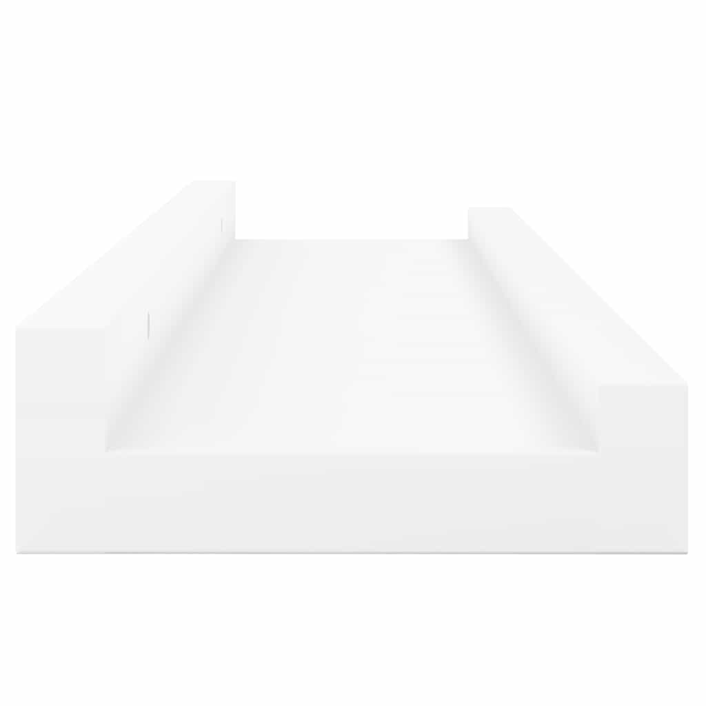 Mensole con Sporgenza 2 pz Bianche 60x9x3 cm MDF | homemem39