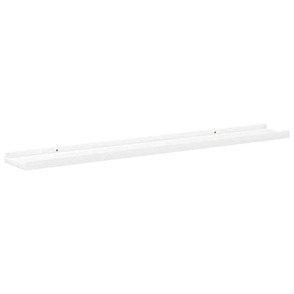 Mensole con Sporgenza 2 pz Bianche 80x9x3 cm MDF | homemem39