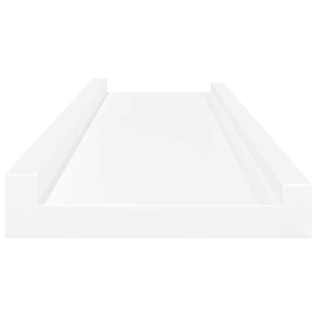 Mensole con Sporgenza 2 pz Bianche 80x9x3 cm MDF | homemem39