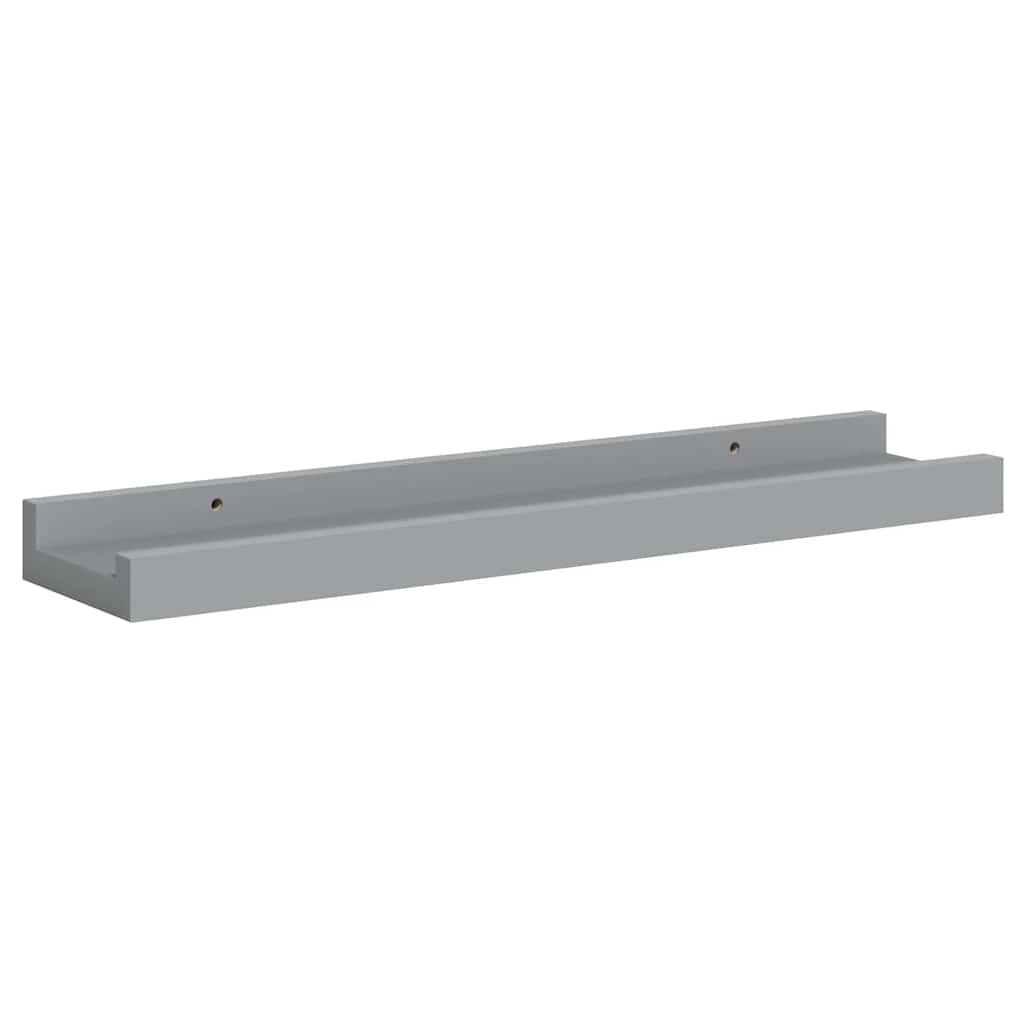Mensole Loggia per Foto 2 pz Grigie 40x9x3 cm in MDF | homemem39