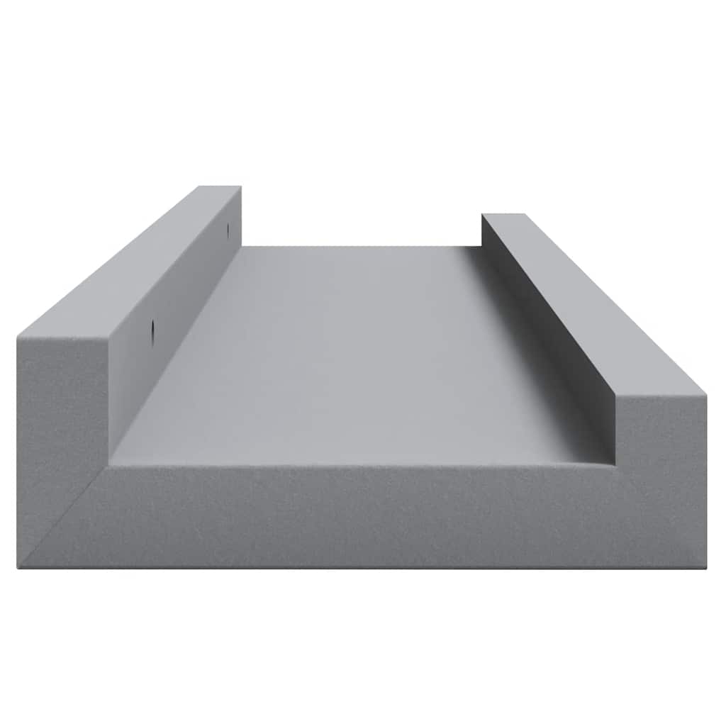 Mensole Loggia per Foto 2 pz Grigie 40x9x3 cm in MDF | homemem39