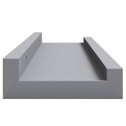 Mensole Loggia per Foto 2 pz Grigie 40x9x3 cm in MDF | homemem39