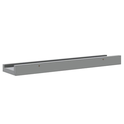 Mensole Loggia per Foto 2 pz Grigie 40x9x3 cm in MDF | homemem39