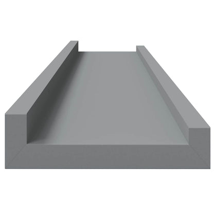 Mensole Loggia per Foto 2 pz Grigie 80x9x3 cm in MDF | homemem39