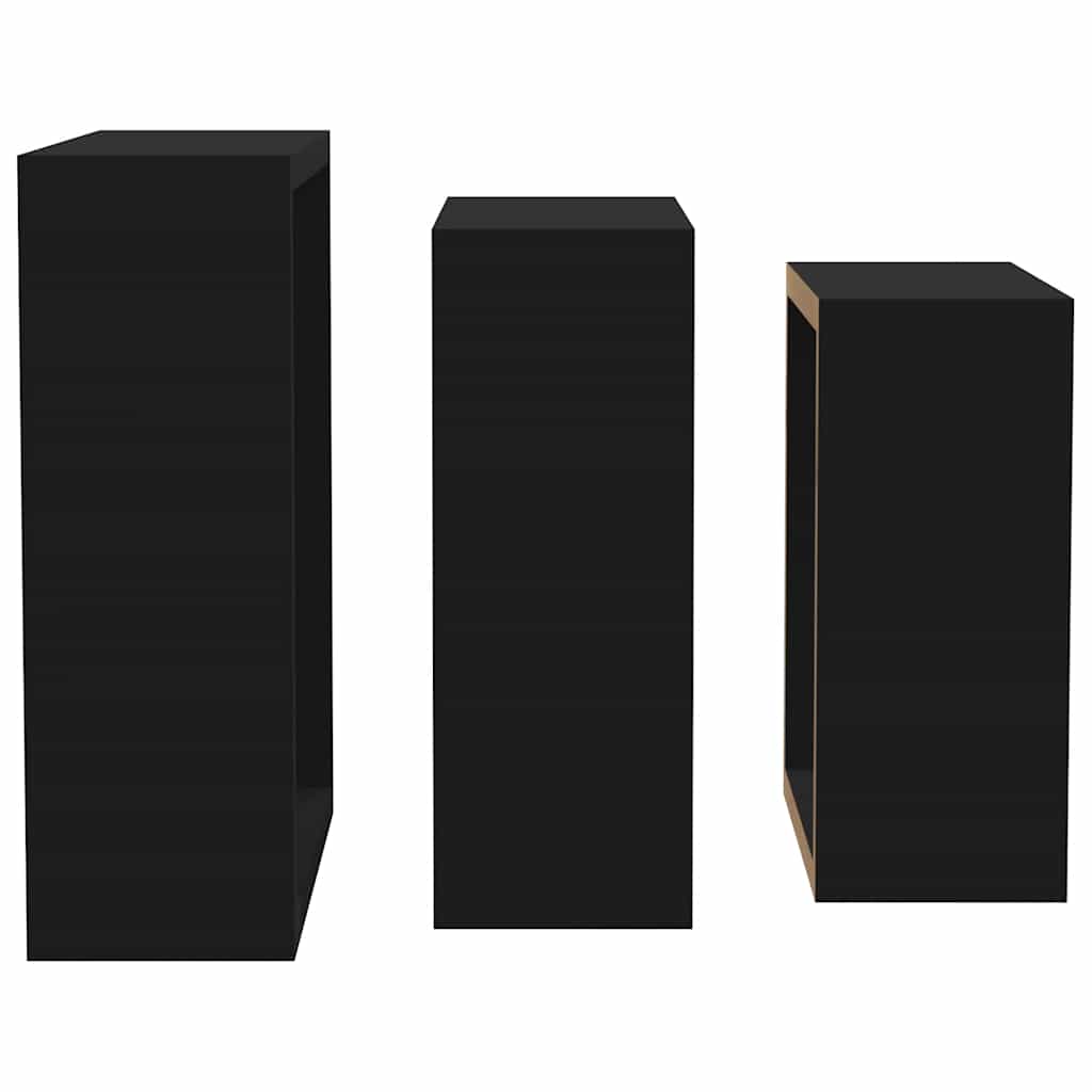Mensole a Cubo da Parete 3 pz Bianche in MDF | homemem39